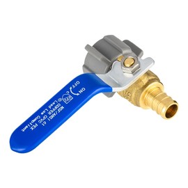 (Pack of 2) EFIELD Pex Crimp1/2 Inch Pex X 1/2 Inch Female NPT Swivel Brass Ball Valve, AFTM1807, 1/4 Turn