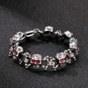 Klapgo Ghost Head Skull Bracelet for Men with Red Eyes