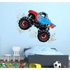 Totmizby Monster Truck Wall Decal - Monster Truck Wall Decor