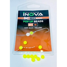 Inova Pop Up Floating Beads: Yellow: 6mm