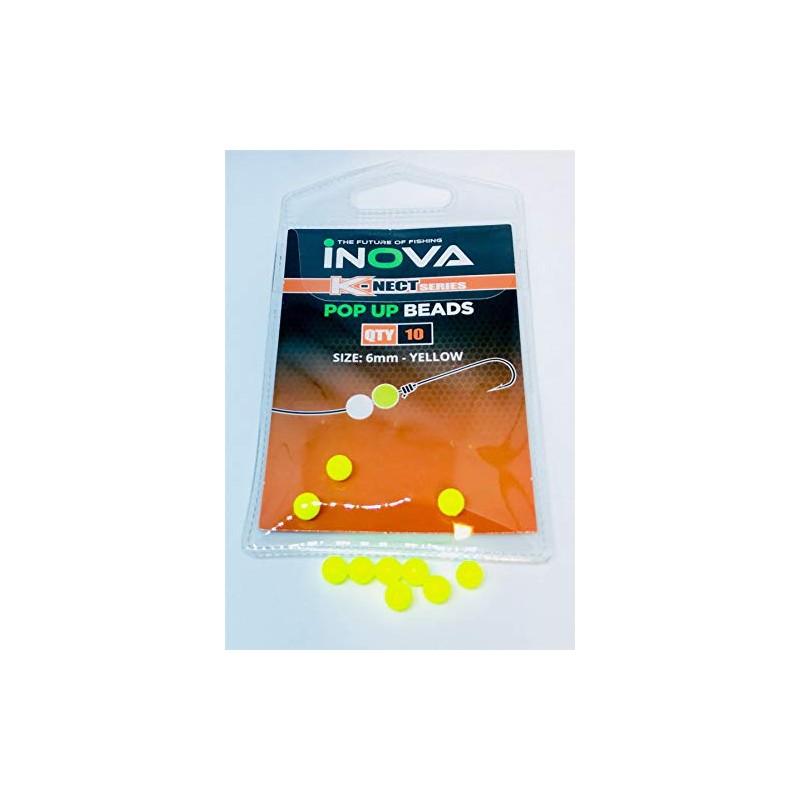 Inova Pop Up Floating Beads: Yellow: 6mm