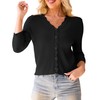 LIENRIDY Women's Cropped Cardigan Shrugs 3/4 Sleeve Button Down Ribbed