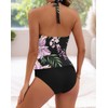 B2prity Halter Tankini Swimsuit for Women Tummy Control Two Piece