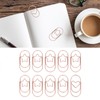 100pcs Rose Gold Star Paper Clips Slip Resistance Rust Prevention