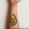 'Cute Kawaii Avocado' Temporary Tattoo - Water Resistant, Skin-Safe, Non-Toxic