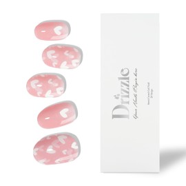 Drizzle Semi Cured Gel Nail Strips, Real Nail Polish Art Stickers (UV Light Required),Glitter, Solid Color, Full Wraps Long Lasting Waterproof, Nail Strips Decal for Women (Magnetic Love)