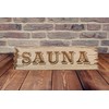 Generic Sauna Schild 3D Western Art Eiche Shabby Chic Deko
