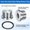 uxcell 4Pcs M27x1.5 Inner Hex Head Pipe Fitting Plug, Universal