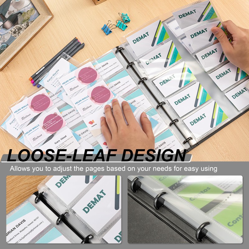 MyLifeUNIT Business Card Book, Name Card Holder Book with 600