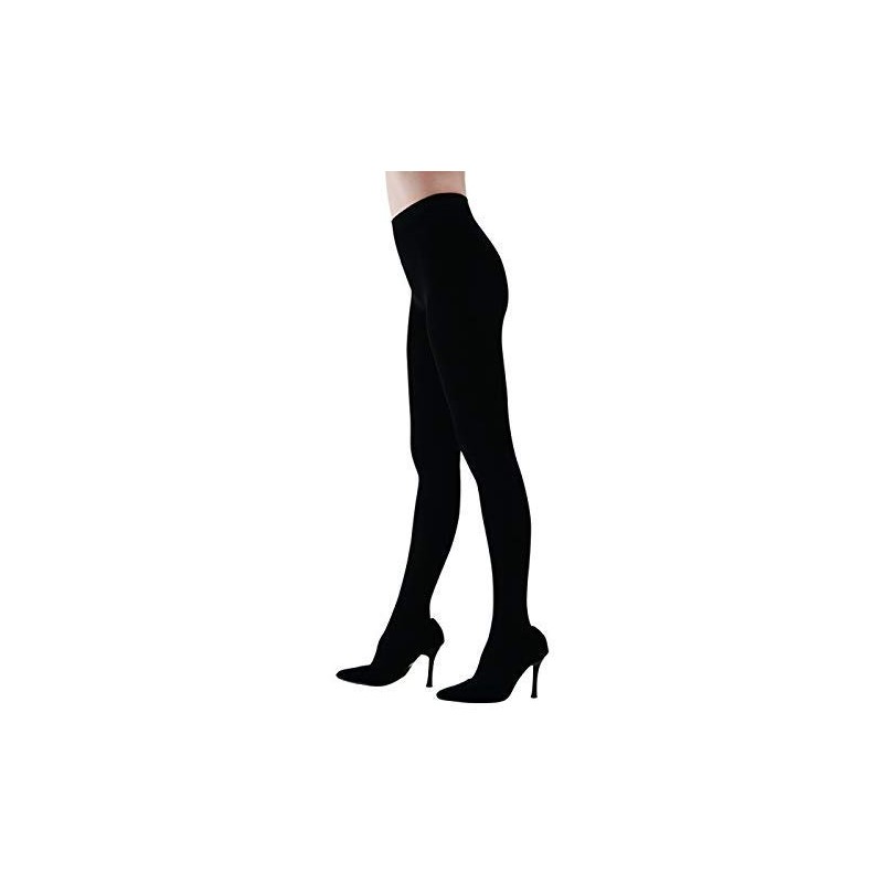 Girls desire legs slender brushed back pile tights 200 Denier Black