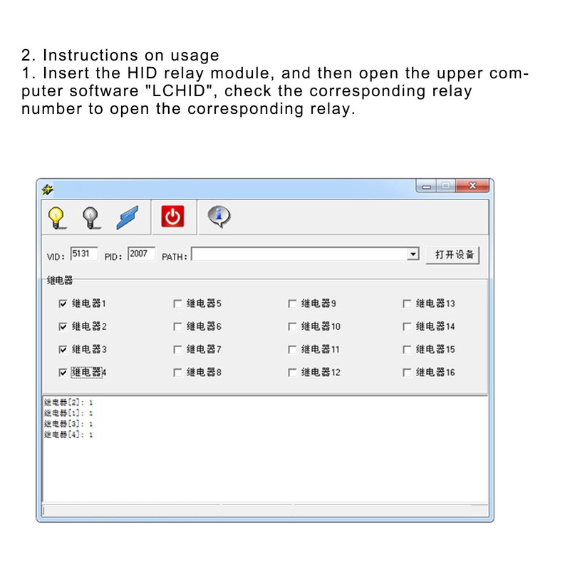 4 Channel Relay Module 5V for HID Drive Free USB