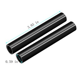 4 Inches (10 cm) Aluminum Alloy 15mm Rod Applicable for 15mm Rail Matt Box, DSLR Rig Rod Support, Pack of 2