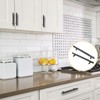 Cjueiom 6 Pack Matt Black Cupboard Handles 128mm Hole Center