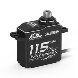 AGFRC 11.5KG Mini RC-Steering-Servo-Motor - 0.060Sec High Speed HV Stell Gear Brushless Digital Smart Servo for 1/16 RC Car Crawler Truck(SA30BHM)