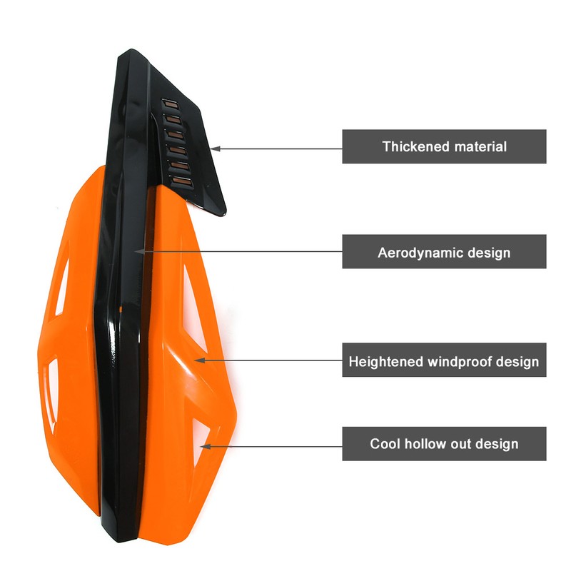 Motorcycle Hand Guard 7/8in 22mm ABS Fall Resistant Protector Universal