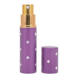 CAPASTEC 2 Stück Parfümzerstäuber nachfüllbar 10ml Aluminium Mini Sprühflasche Taschenzerstäuber mit Fenster für Handtasche, Reisen, Ferien, Flugreisen Lila