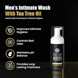 Skin Elements Men's Intimate Wash 120 ml - Limpieza suave - Elimina olores - pH equilibrado