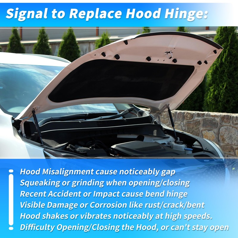 A ABSOPRO Front Hood Hinge for Toyota RAV4 2019-2023 for
