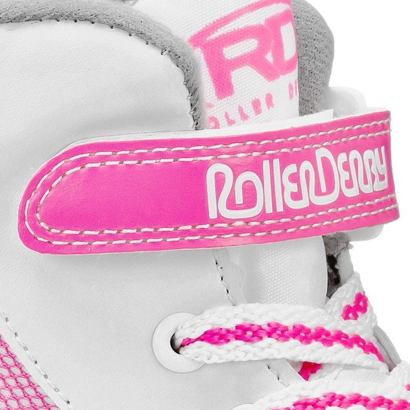 Roller Derby FireStar Youth Girl's Roller Skate White/Pink Size 2