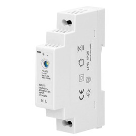 Miratic 12 V DC Power Supply DIN Rail Power Supply 12 V Stable and Reliable Power Supply 12 V Power Supply DIN Rail Ideal for Industrial and Home Electronics (1.25 A 1 Module)