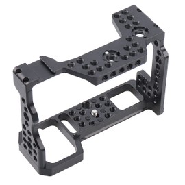 FOTGA Camera Cage Video Film Making Stabiliser Rig Aluminium Alloy with Cold Shoe Shoe and 1/4 Inch 3/8 Inch Screws for Sony A9 / A7RIII / A7III / A7RM3 / A7M3 / A7R3