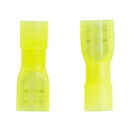 Gardner Bender 15-155F Electrical Disconnect Terminal, 12-10 AWG, Fully-Insulated, Crimp Connection, Female, Yellow