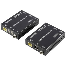 SpeaKa Professional SP-11562928 1 Port HDMI Extender Set Controllable via PC 4096 x 2160 pixels Black