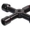 UTILITY KEY, 4-WAY, METAL D02368 By DURATOOL