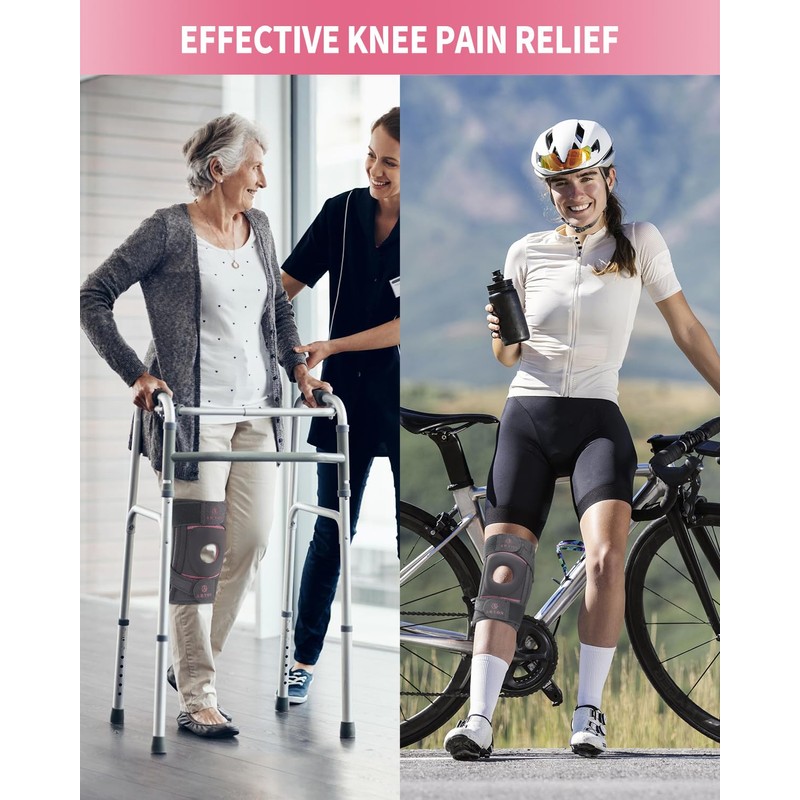 ABYON Knee Support for Women, Adjustable Knee Support with 4
