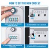 ENONEO Key Safe Key Safe with 4-Digit Combination Code with