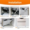 LEYURISE 4 Pack Washing Machine Leveling Legs Galvanized Rust Resistant