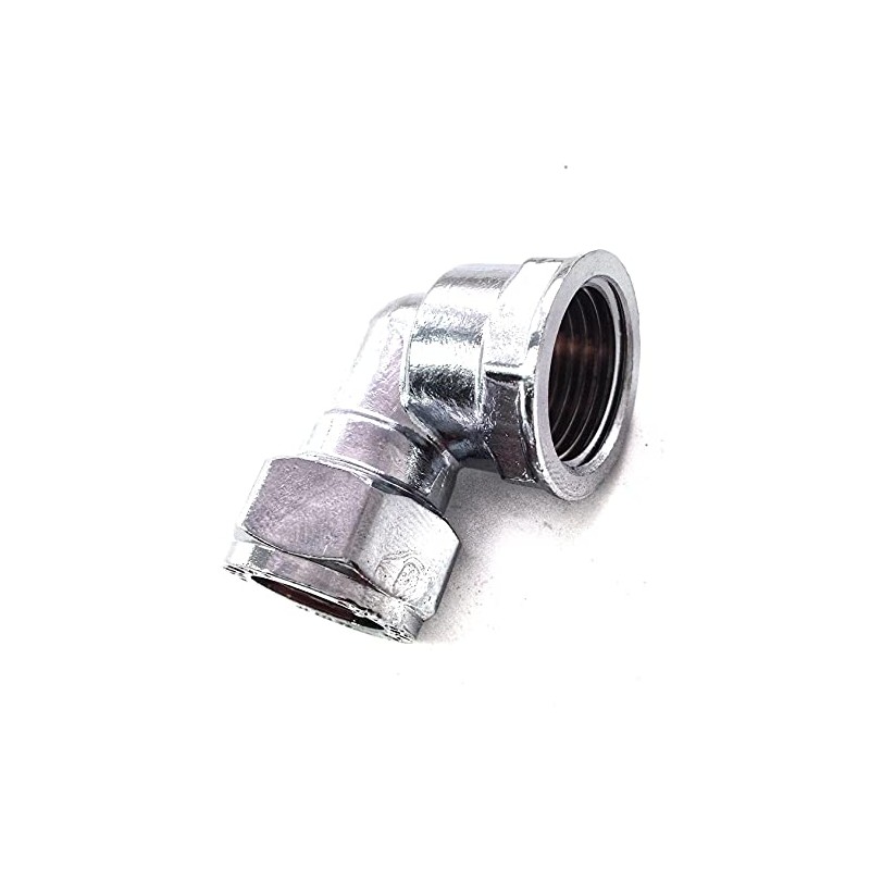 15mm x 1/2" Female Chrome Elbow