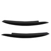 Pair Car Headlight Eyebrows Left Right Glossy Black Modification Replacement