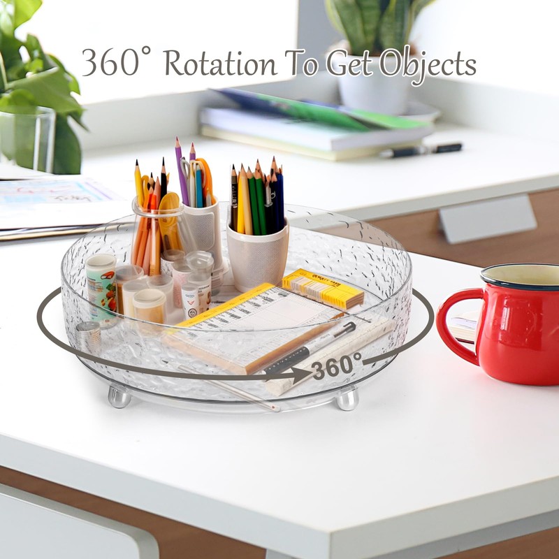 CECOLIC 360° Rotating Makeup Organizer, 11'' Lazy Susan Perfume Organizer