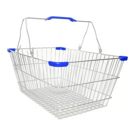 Exhivit Canastilla Apilable  D/ Mano P/supermercado Cromo  1pz