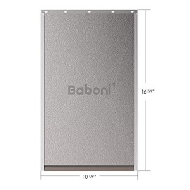 Baboni Replacement Flap for Dog and Cat Doors including Screws, Large(10 1/8 ...