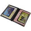 ID and Credit Card Holder With Metal Corners 4 Compartments