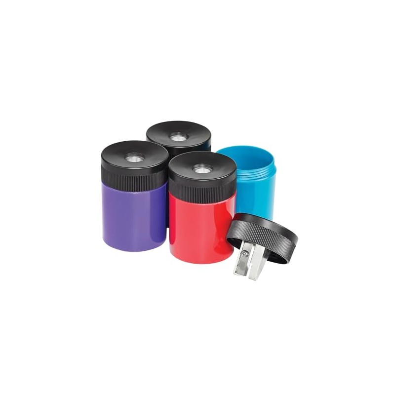 STAEDTLER Manual Pencil Sharpener, Assorted Colors (511 63 BK 02NA)