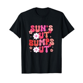 Groovy Sun's Out Bumps Out For Summer Pregnancy Announcement T-Shirt