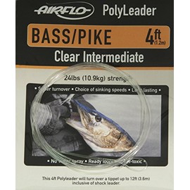 Airflo NEW Bass and Pike Fishing Polyleaders Clear Intermediate