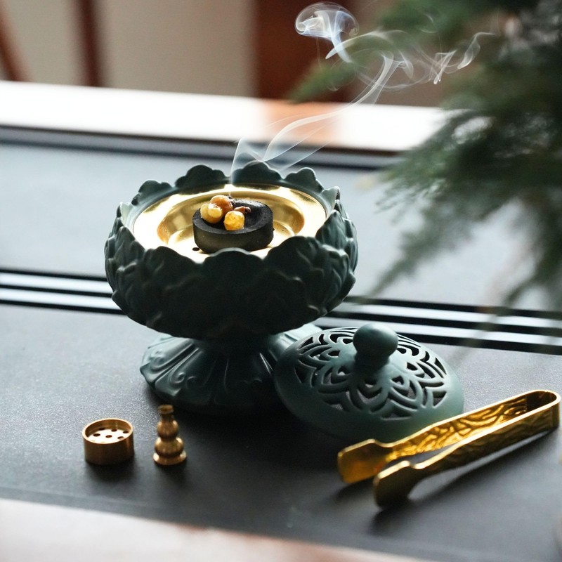 Ceramic Incense Burner for Incense Bakhoor Charcoal Stick Powder Cones