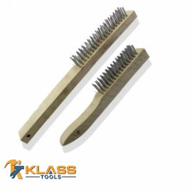 KlassTools 2 Piece Wire Brush Set Wood Handle by KlassTools