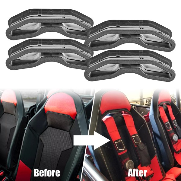 RI 4 Set Seat Belt Insert Harness Pass Through Bezels