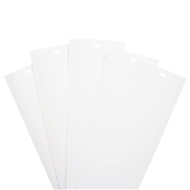 82.5" x 3.5" White PVC Vertical Blind Replacement Slats Vanes (5 Pack)