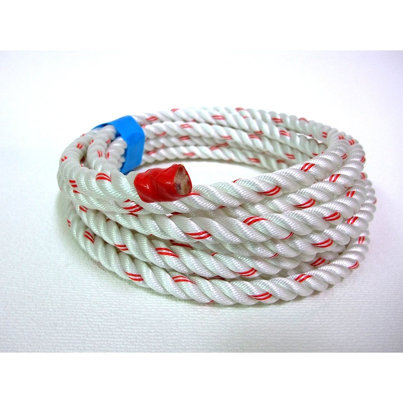 Tokyo Steel Nylon Ranger Rope, Small, White, Triple Strand, Diameter