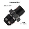 EVIL ENERGY 8AN to 3/8 BSPT Pipe Fitting Adapter Aluminum