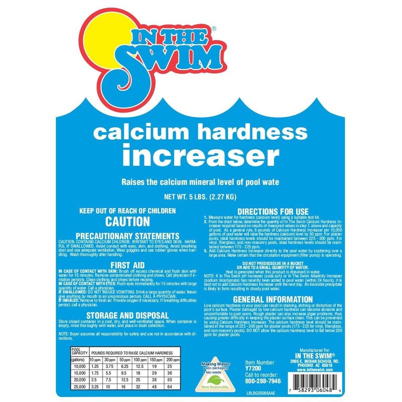 In The Swim Calcium Hardness Increaser for Swimming Pools -
