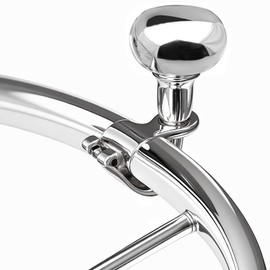 Marine Boat Steering Wheel Maneuvering Turning Control Knob, 316 Marine Grade Stainless Steel, Fits Steering wheels Rim Dia. L:1-3/4",M: 1-5/8", S: 1-1/2" (Small)