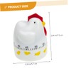 MAGICLULU Creative Chicken Mechanical Timer Cartoon Kitchen Timer for Cooking