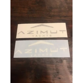 Azimut Yachts Decal Vinyl
